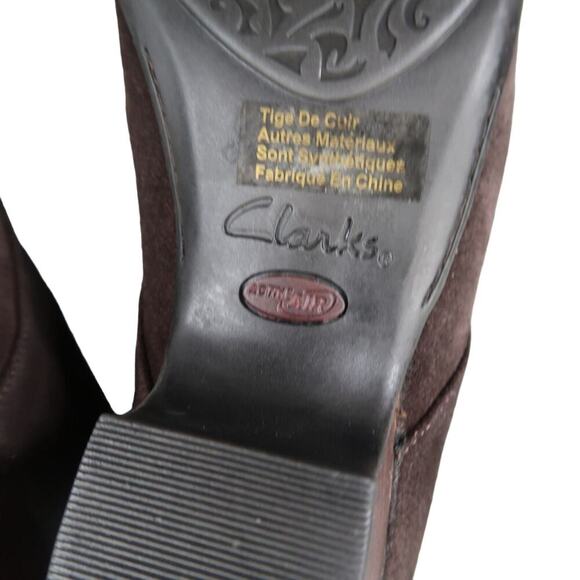 Clarks Shoes Womens 7.5 Bootie Fashion Desert Chukka Leather Lace Up Active Air - Picture 13 of 15